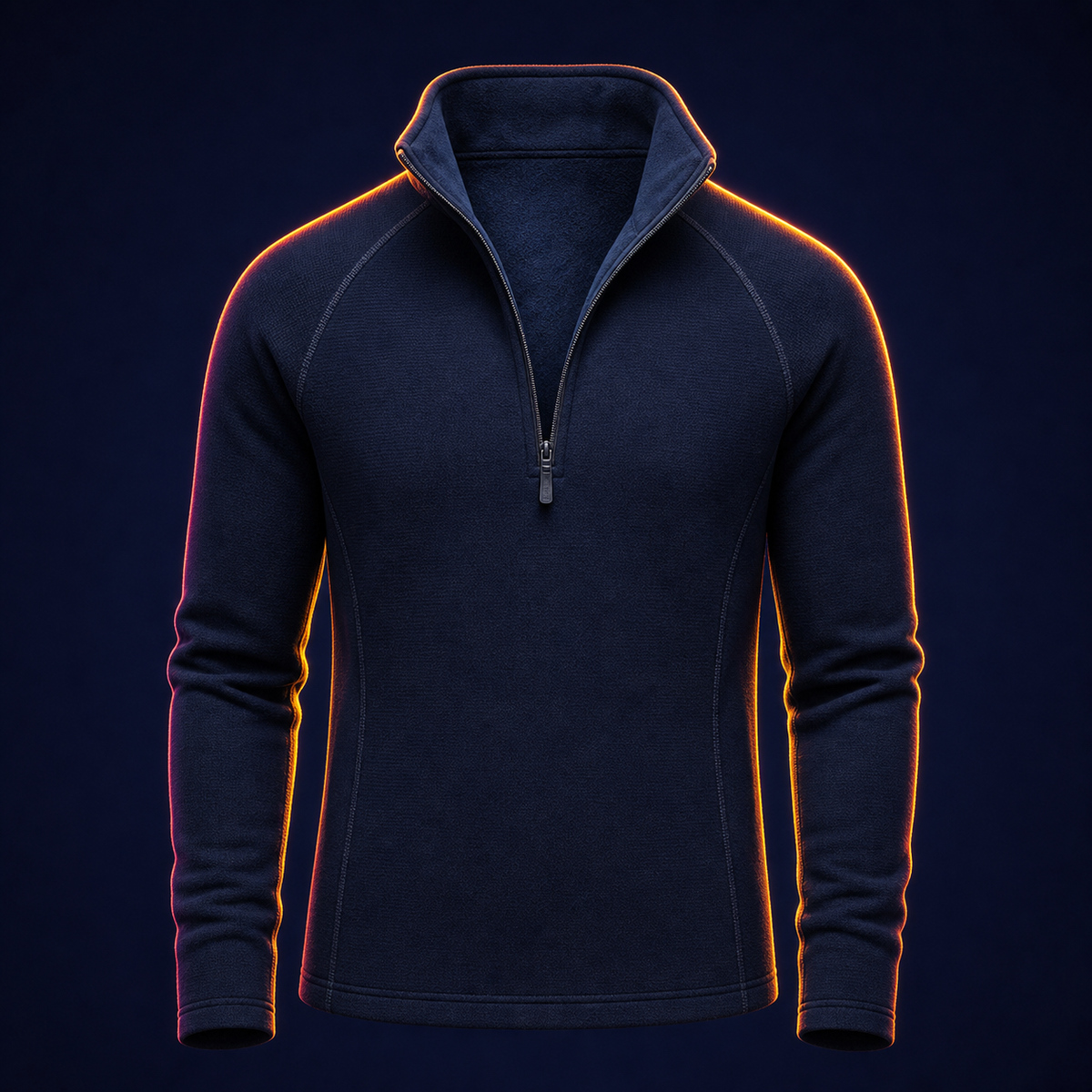Zip-neck mid layer